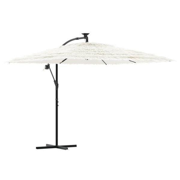 Parasol 269cm Wit | Tweede Kansje | Nu Kopen!, Tuin en Terras, Parasols, 2 tot 3 meter, Verstelbaar, Nieuw, Stokparasol, Verzenden
