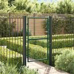 vidaXL Poort 100x150 cm staal groen, Tuin en Terras, Verzenden, Nieuw