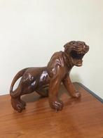 sculptuur, Tigre Ruggente - 30 cm - Hout, Mahonie, Antiek en Kunst, Curiosa en Brocante