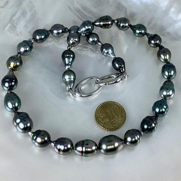 Collier Argent Perle - Tahiti multi Ø9,1x11,10MM