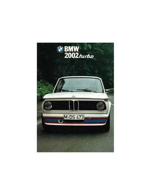 1974 BMW 2002 TURBO BROCHURE ITALIAANS, Livres, Autos | Brochures & Magazines