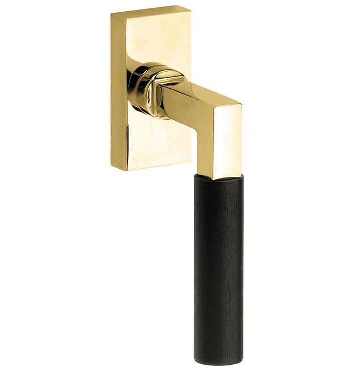 Draaikiepgarnituur Bauhaus ebben messing ongelakt, Doe-het-zelf en Bouw, Hang- en Sluitwerk, Klink of Kruk, Nieuw, Overige materialen