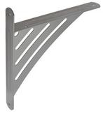 Plankdrager Met strepen Grijs 194x200, Nieuw, Overige materialen