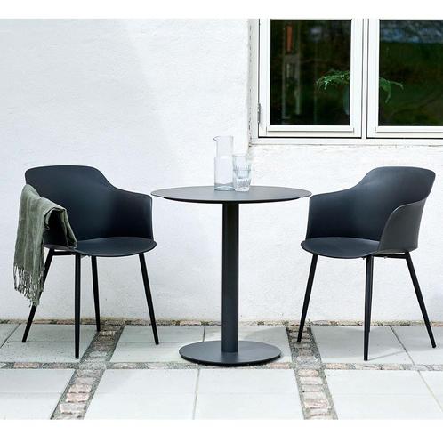 Metalen tuintafel zwart | Rond Ø70 cm | Op voorraad, Maison & Meubles, Tables | Tables à manger, Envoi