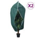 vidaXL Plantenhoezen met ritssluiting 2 st 70 g/m² 3,14x2,5, Verzenden
