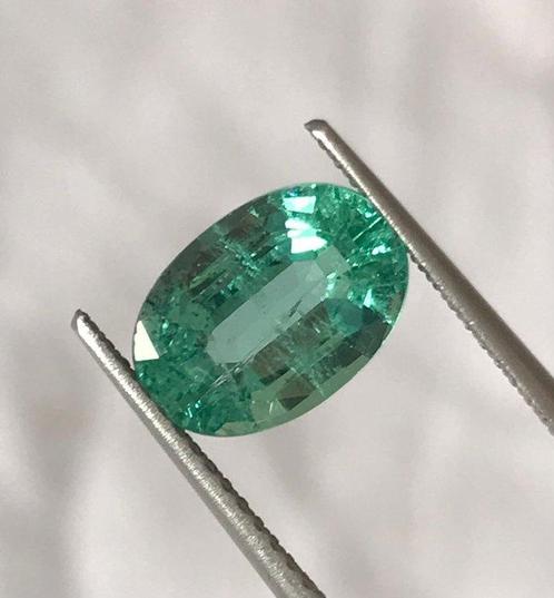 Zonder Minimumprijs - 1 pcs Blauw, Groen Smaragd - 2.36 ct -, Handtassen en Accessoires, Edelstenen