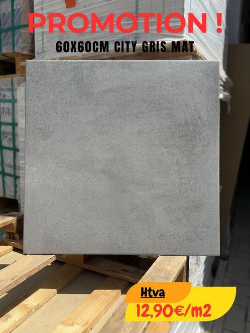 Promo = 12,90€ htva Carrelage 60X60CM MAT 1er choix, Doe-het-zelf en Bouw, Tegels, Nieuw, Ophalen
