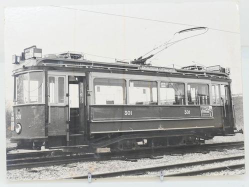 Foto Plaat 39x 28cm GVB 300 E.M.A. te Jollenpad (e 1:1), Verzamelen, Spoorwegen en Tram, Overige typen, Gebruikt, Ophalen of Verzenden