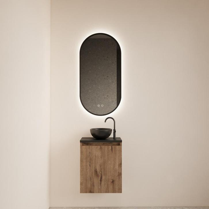 Fonteinmeubel BWS Meadow 40x50 cm Wellington Oak Incl., Doe-het-zelf en Bouw, Sanitair, Bad, Nieuw, Ophalen of Verzenden