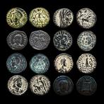 Romeinse Rijk. Lot of 8  Æ coins 4th century AD  (Zonder
