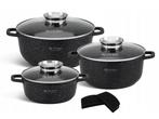 Veiling - Grote 6-delige Luxe Pannenset van Gesmeed Aluminiu, Huis en Inrichting, Keuken | Potten en Pannen, Nieuw
