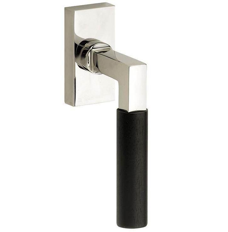 Draaikiepgarnituur Bauhaus ebben glans nikkel, Doe-het-zelf en Bouw, Hang- en Sluitwerk, Klink of Kruk, Nieuw, Overige materialen