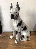 Figure - Sculpture en céramique dun chien alano - vintage, Antiquités & Art