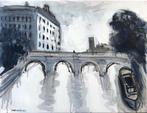 Michel Suret-Canale (XX-XXI) - Le pont neuf, étude, Antiek en Kunst, Kunst | Schilderijen | Modern
