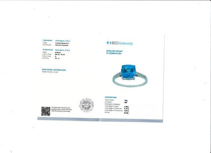 Zonder Minimumprijs - Ring - 14 karaat Witgoud - 2.14ct. tw., Bijoux, Sacs & Beauté, Bagues