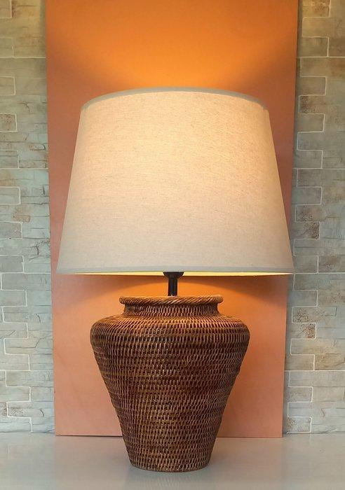 Lamp - Style Bohême Chic et Naturel - Rattan, Textiel, Antiek en Kunst, Kunst | Designobjecten