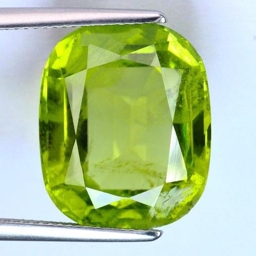 Sans Prix de Réserve Vert Péridot  - 22.56 ct -, Handtassen en Accessoires, Edelstenen