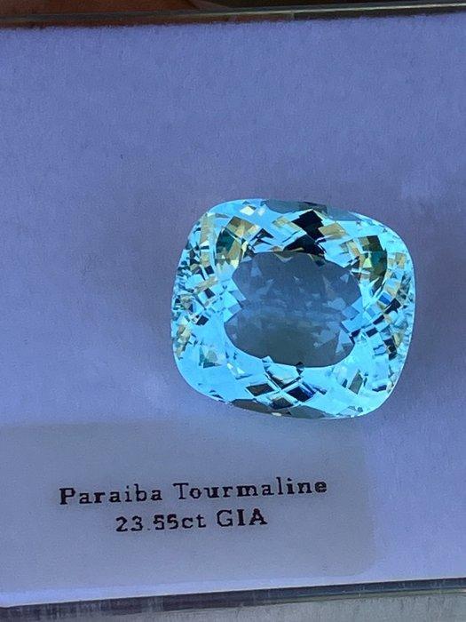 1 pcs Groen, Blauw Paraiba toermalijn - 23.55 ct -, Handtassen en Accessoires, Edelstenen