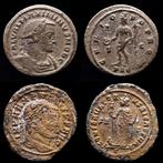 Romeinse Rijk. Maximinus II Daia & Maxentius. Lot comprising