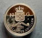 Pays-Bas. 10 Gulden 2001 Proof, Wilhelmina gouden tientje,, Postzegels en Munten