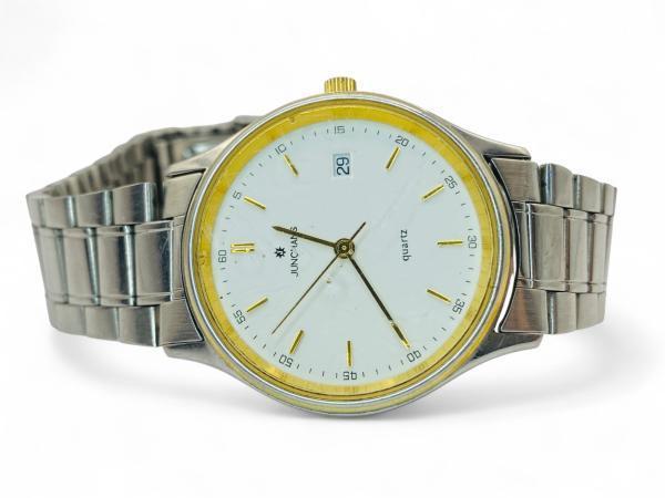Veiling - Junghans Quartz | Vintage Herenhorloge met Datum, Handtassen en Accessoires, Horloges | Antiek