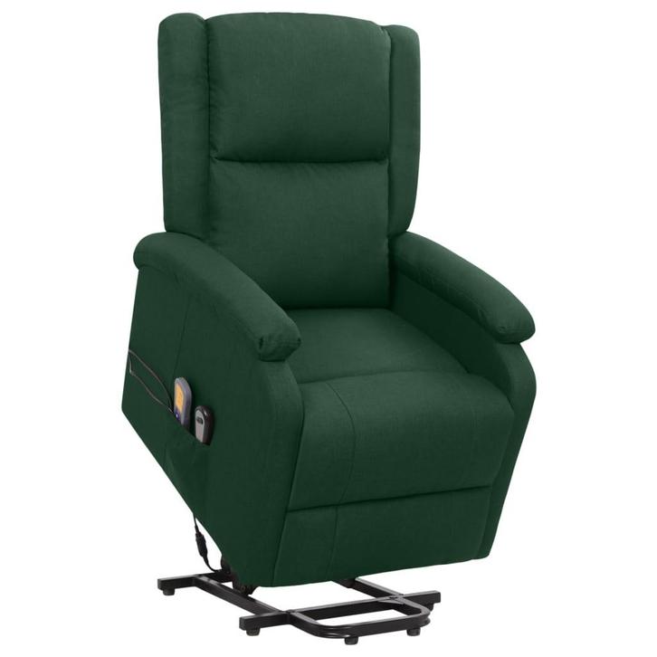 vidaXL Sta-op-massagestoel stof donkergroen, Huis en Inrichting, Stoelen, Nieuw, Verzenden
