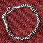 Armband zilver 925 - 20 cm 18,2 g met geweven schakels 6 mm