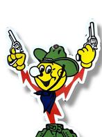 Reddy Kilowatt - Emaille plaat - XL - Emaille