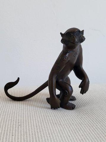 Themacollectie - Bronzen beeld - Chinese dierenriem aap -, Antiek en Kunst