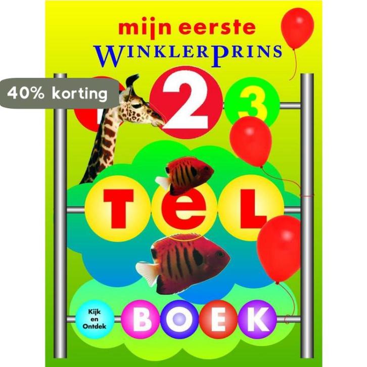 Mijn eerste Winkler Prins Telboek / Winkler Prins, Boeken, Kinderboeken | Kleuters, Gelezen, Verzenden