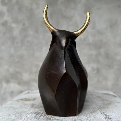 Beeld, No Reserve Price - Abstract Buffalo, Bronze with, Antiek en Kunst, Kunst | Designobjecten