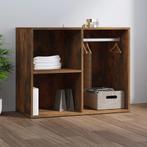 vidaXL Kledingkast 80x40x65 cm bewerkt hout gerookt, Huis en Inrichting, Verzenden, Nieuw