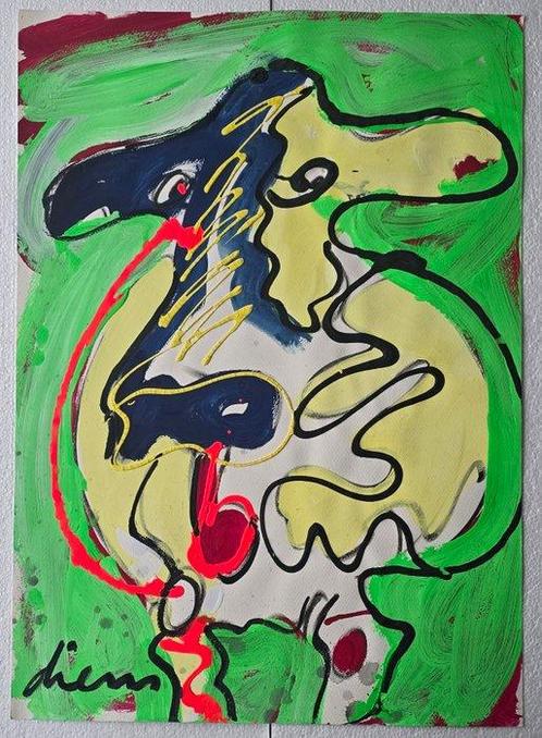 Peter Diem (1945) - Cow Green (Groot), Antiek en Kunst, Kunst | Schilderijen | Modern