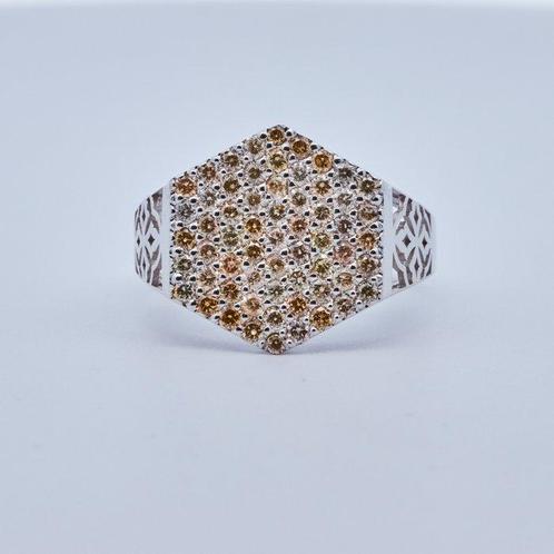 Zonder Minimumprijs - Ring Diamanten ca. 14kt. -  0.92ct., Bijoux, Sacs & Beauté, Bijoux anciens