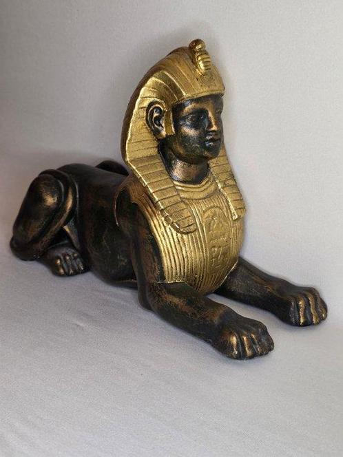 Statue, Sfinx - 15 cm - Plâtre, Antiek en Kunst, Curiosa en Brocante