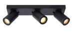 Lucide TAYLOR - Plafondspot LED Dim to warm GU10 3x5W, Tuin en Terras, Verzenden, Nieuw, Netvoeding, Led