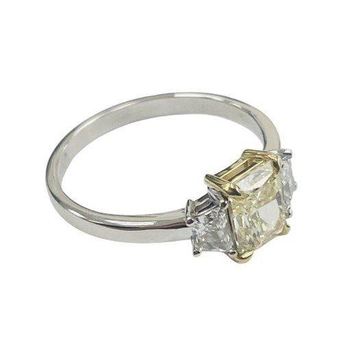 Verlovingsring - 18 karaat Geel goud, Witgoud -  1.35ct. tw., Handtassen en Accessoires, Antieke sieraden