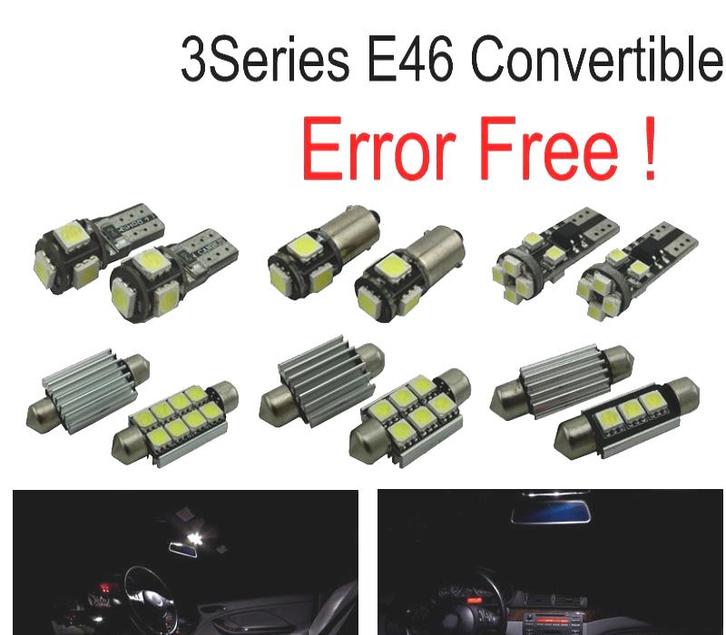 KIT 11 AMPOULES LED INTÉRIEUR POUR BMW E46 CABRIOLET 318CI 3, Auto-onderdelen, Verlichting, Verzenden