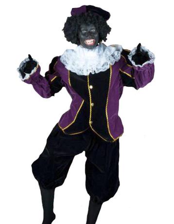 Zwarte piet kostuum disponible aux enchères