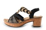 Rieker Sandalen in maat 38 Zwart | 5% extra korting, Verzenden, Zwart, Nieuw, Sandalen of Muiltjes