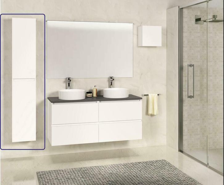 SEPHIA kolomkast 140x30x25 mat-wit, Huis en Inrichting, Badkamer | Badkamermeubels, Ophalen of Verzenden