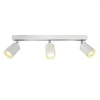 Moderne plafond spot drie dubbel opbouw wit 3 x GU10 fitting, Huis en Inrichting, Lampen | Overige, Verzenden, Nieuw, Modern