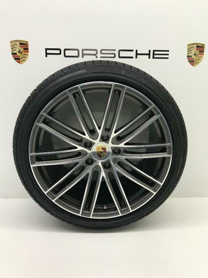 Porsche Panamera (971) ORIGINELE 21 inch Turbo IV met banden, Auto-onderdelen, Banden en Velgen, 21 inch, 315 mm, Personenwagen