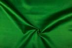 Satijn stof groen - Polyester stof 50m op rol, Verzenden