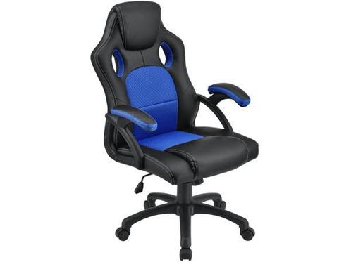 Veiling - Racing Bureaustoel / Gamestoel Montreal - Blauw, Huis en Inrichting, Bureaustoelen
