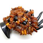 Ambre de Baltique naturel en pierre entière - collier long