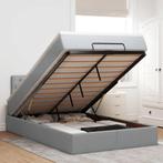 vidaXL Bed met matras 120x190 cm stof lichtgrijs, Verzenden, Nieuw