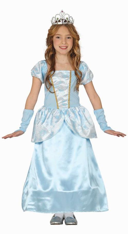 Prinsessenjurk Kind Blauw, Kinderen en Baby's, Carnavalskleding en Verkleedspullen, Nieuw, Verzenden