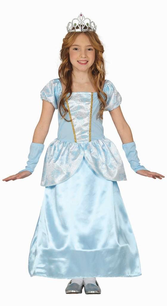 Prinsessenjurk Kind Blauw, Kinderen en Baby's, Carnavalskleding en Verkleedspullen, Nieuw, Verzenden