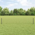 vidaXL Zilveren Fence Posts 44 pcs Grijs 100 x 0.4 m, Tuin en Terras, Verzenden, Nieuw